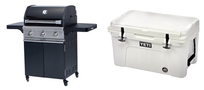 Saber Grill and Yeti Cooler